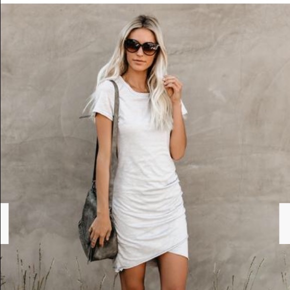 t shirt dress ruched